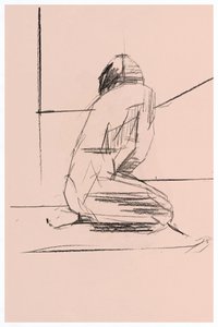 Figure en position de recueillement, à genoux - cartissi
