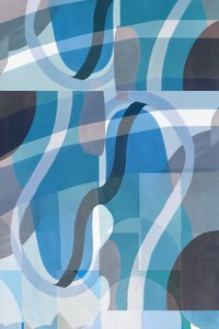Abstraction bleue et fraîche