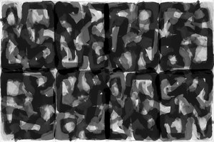 Motif abstrait sombre - cartissi