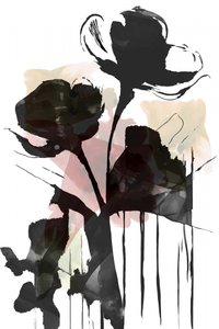 Abstrait floral sombre - cartissi