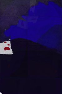 Abstraction bleu profond