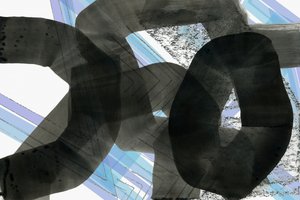 Abstrait bleu-gris dynamique