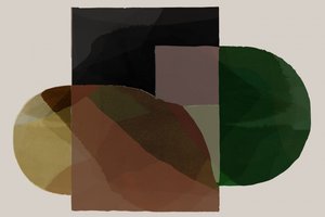 Tons ocres et formes abstraites - cartissi