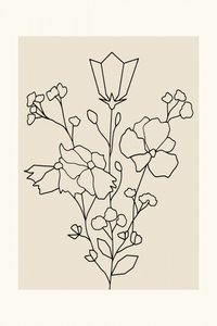 Lignes florales élégantes