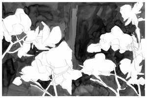 Fleurs nocturnes élégantes - cartissi