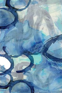 Abstrait bleu fluide - cartissi