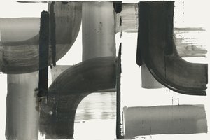 Abstrait en nuances de gris fluides - cartissi