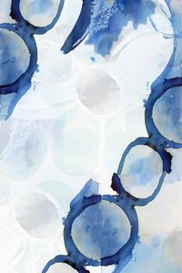 Cercles indigo fluides