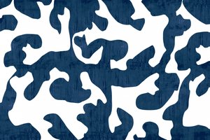 Motif indigo fluide - cartissi