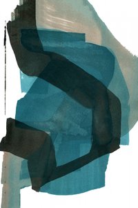 Abstrait bleu sarcelle fluide