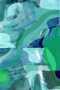 Abstrait bleu sarcelle fluide