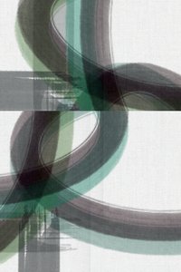 Flux abstrait vert-gris - cartissi