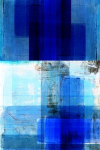 Abstraction bleue en couches - cartissi