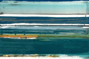 Paysage marin abstrait en couches