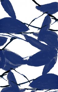 Feuilles bleues modernes - cartissi