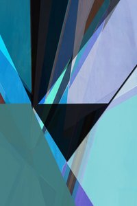 Géométrie moderne bleu sarcelle