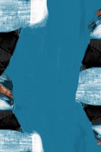 Formes modernes bleu sarcelle - cartissi
