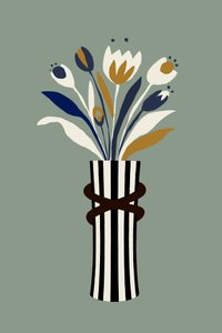Bouquet de tulipes moderne - cartissi