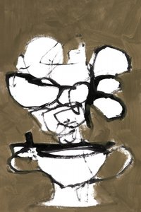 Monochrome Floral Vase - cartissi