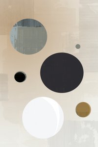 Cercles abstraits aux tons neutres - cartissi