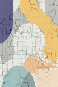 Grille abstraite aux couleurs atténuées et craquelée - cartissi