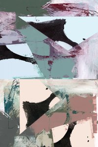 Abstrait géométrique aux tons discrets - cartissi