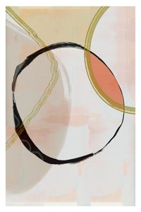Formes organiques et lignes dorées