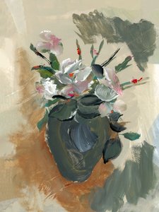 Nature morte florale de style pictural - cartissi