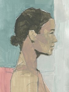 Profil féminin serein - cartissi