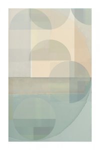 Formes superposées aux tons pastel
