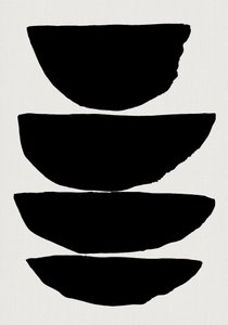 Formes noires superposées - cartissi