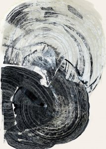 Abstrait monochrome tourbillonnant - cartissi