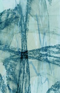 Abstrait bleu texturé - cartissi