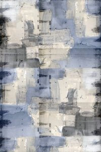 Abstraction texturée bleu-gris
