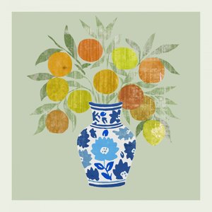 Vase aux couleurs vives d