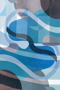 Formes bleues ondulées - cartissi