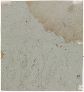 Esquisse pour Lot et ses filles (verso) - circle of Pietro da Cortona