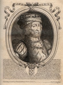 Portrait de Caribert, roi des Francs (561-567) - de Larmessin