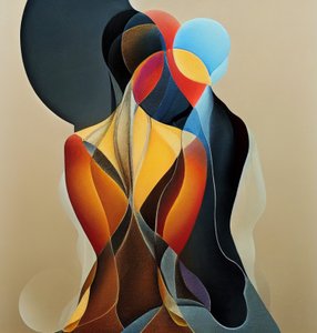Art figuratif abstrait contemporain