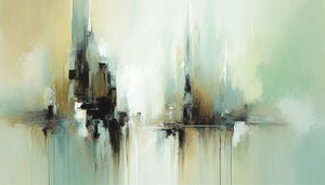 Peinture horizontale abstraite