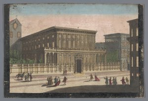 Vue du Palazzo Doria-Tursi à Gênes - familie Remondini (attributed to)
