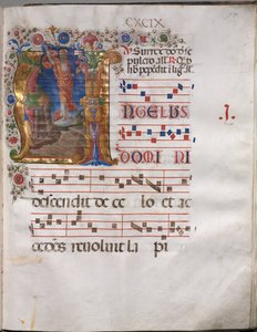 Antiphonaire : Initiale A, Résurrection