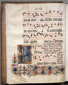 Antiphonaire : Initiale, ange