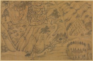 Habiter dans les montagnes de Longmian ("Dragon endormi") - follower of Li Gonglin