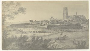 Vue de Harderwijk, 1672 - frères Moreau