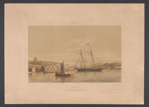 Port de Willemstad (Curaçao. Emplacement des navires de guerre dans le port) - jonkheer Jacob Eduard van Heemskerck