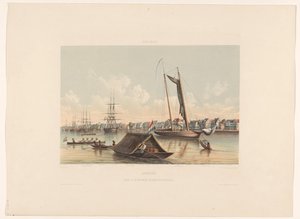 Rive et rade à Paramaribo, Suriname - jonkheer Jacob Eduard van Heemskerck