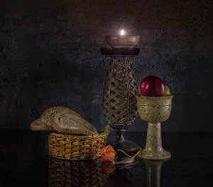 Nature morte rustique avec des bougies - larryliu