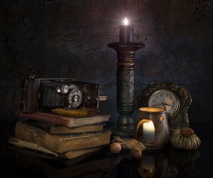 Nature morte avec un appareil photo vintage - larryliu