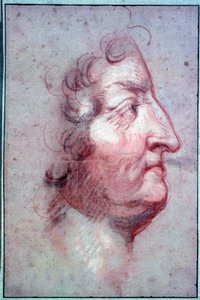 Portrait de profil du roi de France Louis XIV (1638-1715)